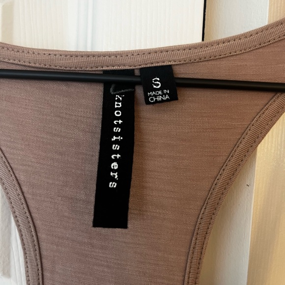 Knot sisters tan button down dress - Picture 2 of 5